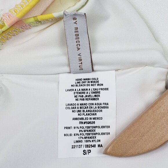 Becca Whirlpool Margot High Neck Halter One Piece Size Small Citrus Retro Print - Picture 8 of 16